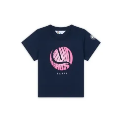 Roland-Garros Girls Outfit|Ball t-shirt girl - Navy Blue