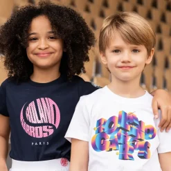 Roland-Garros Boys Outfit|Boy signature t-shirt - White