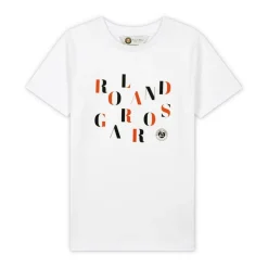 Roland-Garros Boys Outfit|Boy's crew neck letters t-shirt - white