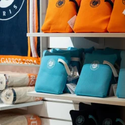 Roland-Garros Bath Linen|Players' Towels|Carré Blanc Towel Kit - Blue