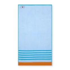 Roland-Garros Bath Linen|Players' Towels|Carré Blanc Towel Kit - Blue