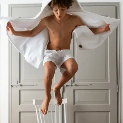 Roland-Garros Bath Linen|Accessories|Carré Blanc x baby hooded towel - white