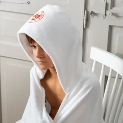 Roland-Garros Bath Linen|Accessories|Carré Blanc x baby hooded towel - white