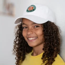 Roland-Garros Caps & Hats|Accessories|Embroidered kid's logo cap - white