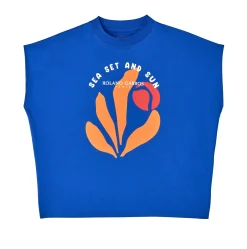 Roland-Garros T-shirts & Tank Tops|Galeries Lafayette x Woman T-shirt - Blue