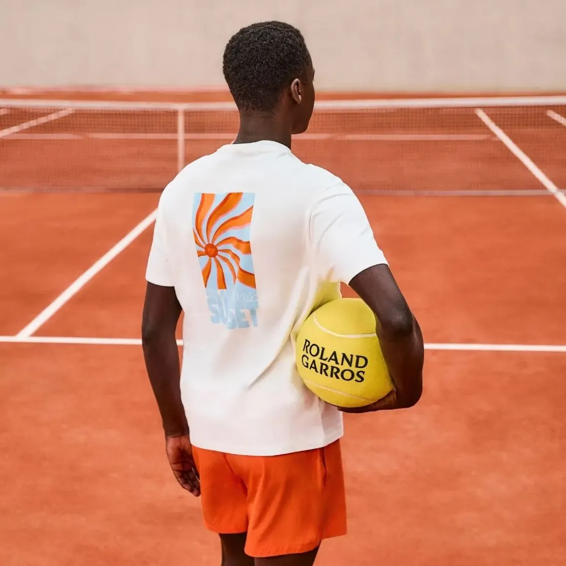 Roland-Garros T-shirts|Galeries Lafayette x Men's Sun T-Shirt - White