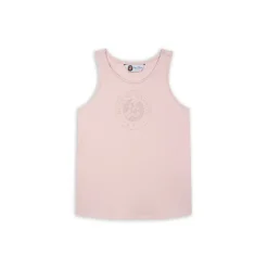 Roland-Garros Girls Outfit|Gril's Roland Garros logo round neck tank top - pink