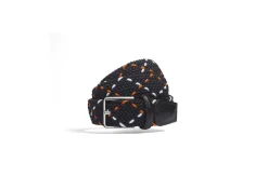 Roland-Garros Belts|Belts|J.M. Weston x Man Braided Belt - Navy