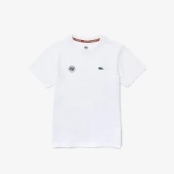 Roland-Garros Girls Outfit|Boys Outfit|Lacoste for kid t-shirt - White