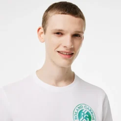 Roland-Garros T-shirts & Tank Tops|T-shirts|Lacoste for Unisex T-shirt - White