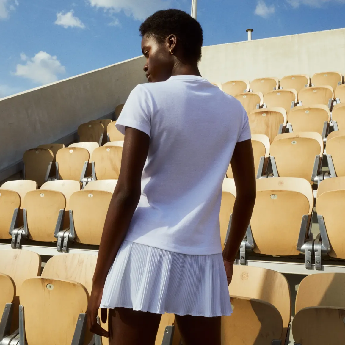 Roland-Garros T-shirts & Tank Tops|Lacoste for woman t-shirt - White