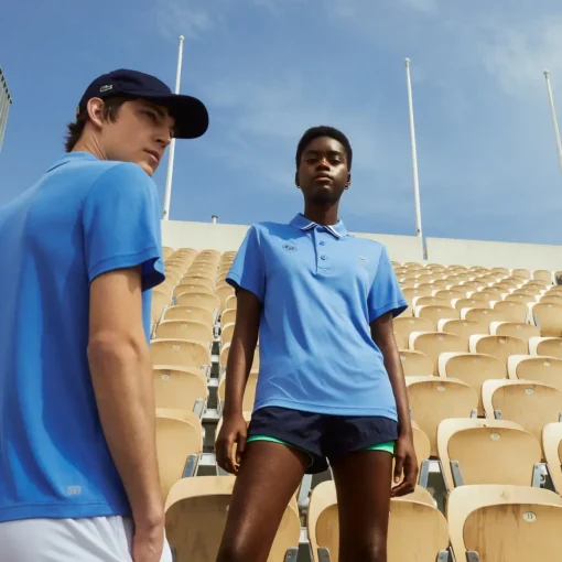 Roland-Garros Ball Boys Outfits|Women Tennis Outfit|Lacoste for ball boy or girl polo shirt - Blue