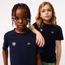 Roland-Garros Girls Outfit|Boys Outfit|Lacoste for kid t-shirt - Navy
