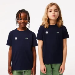 Roland-Garros Girls Outfit|Boys Outfit|Lacoste for kid t-shirt - Navy
