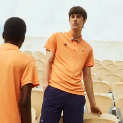 Roland-Garros Ball Boys Outfits|Women Tennis Outfit|Lacoste for ball boy or girl polo shirt - Orange