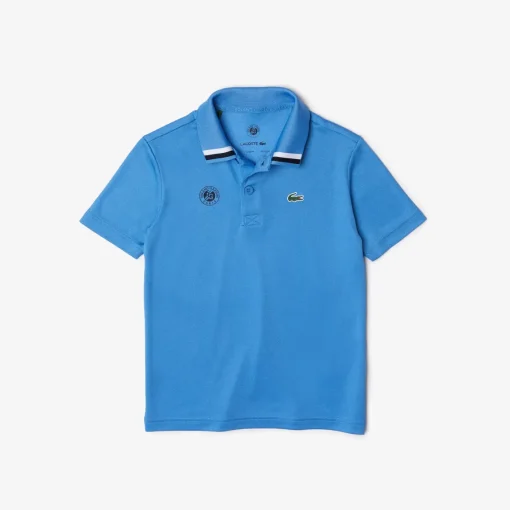 Roland-Garros Ball Boys Outfits|Boys Outfit|Lacoste for ball boy or girl polo shirt - Blue