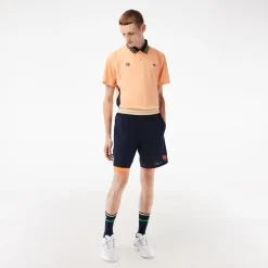 Roland-Garros Men Tennis Outfit|Men Tennis Outfits|Lacoste Sport Edition Men's Short for Roland Garros with integrated shorty - Marine
