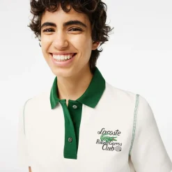 Roland-Garros Polos & Shirts|Lacoste Women's Polo for Roland Garros - White Green