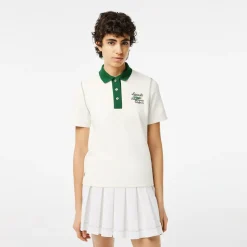 Roland-Garros Polos & Shirts|Lacoste Women's Polo for Roland Garros - White Green