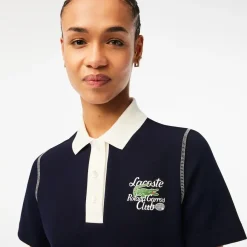 Roland-Garros Polos & Shirts|Lacoste Women's Polo for Roland Garros - Navy Blue