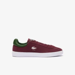 Roland-Garros Shoes|Lacoste x Roland Garros Baseshot Men Baskets - Burgundy