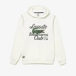 Roland-Garros Hoodies & Sweatshirts|Hoodies & Sweatshirts|Lacoste x Roland Garros Club unisex Hoodie - Yellow