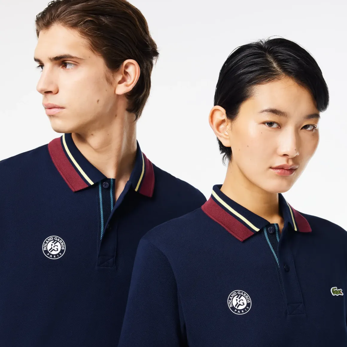 Roland-Garros Women Tennis Outfit|Women Tennis Outfits|Lacoste x Roland Garros Sport Edition Unisex Umpire Polo Shirt - Navy