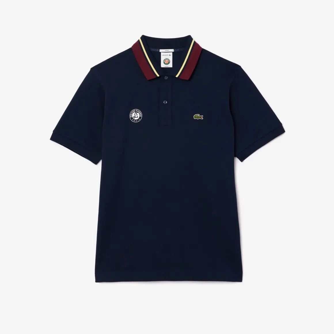 Roland-Garros Women Tennis Outfit|Women Tennis Outfits|Lacoste x Roland Garros Sport Edition Unisex Umpire Polo Shirt - Navy