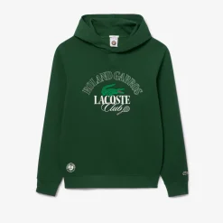 Roland-Garros Hoodies & Sweatshirts|Hoodies & Sweatshirts|Lacoste x Roland Garros Sportsuit Edition Unisex Sport Hoodie- Green
