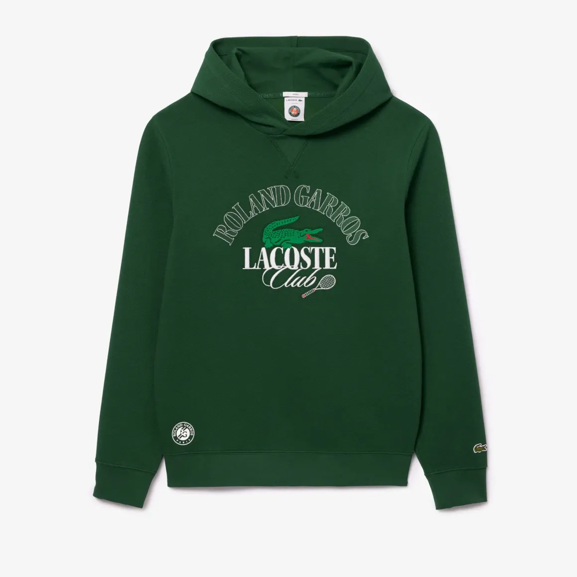 Roland-Garros Hoodies & Sweatshirts|Hoodies & Sweatshirts|Lacoste x Roland Garros Sportsuit Edition Unisex Sport Hoodie- Green