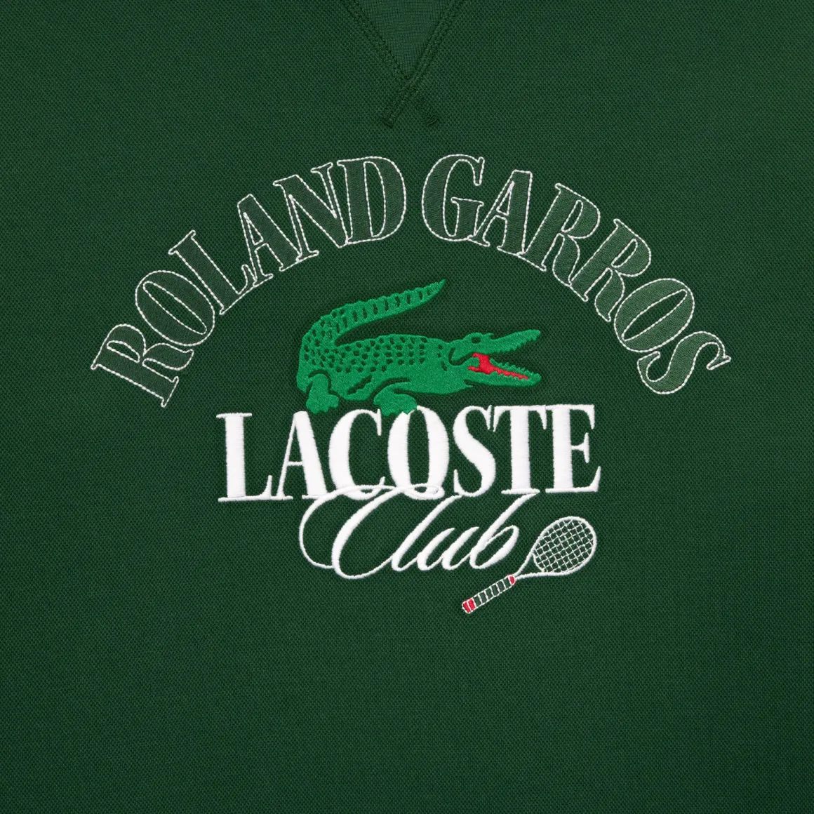 Roland-Garros Hoodies & Sweatshirts|Hoodies & Sweatshirts|Lacoste x Roland Garros Sportsuit Edition Unisex Sport Hoodie- Green