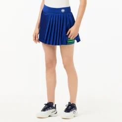 Roland-Garros Women Tennis Outfit|Women Tennis Outfits|Lacoste x Roland Garros Women's Edition Stretch Tennis Skirt