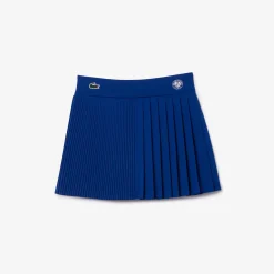 Roland-Garros Women Tennis Outfit|Women Tennis Outfits|Lacoste x Roland Garros Women's Edition Stretch Tennis Skirt