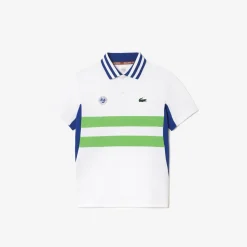 Roland-Garros Girls Outfit|Boys Outfit|Lacoste x children Performance Polo – White