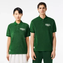 Roland-Garros Polos|Lacoste x Edition Man Terry Polo Shirt - Green