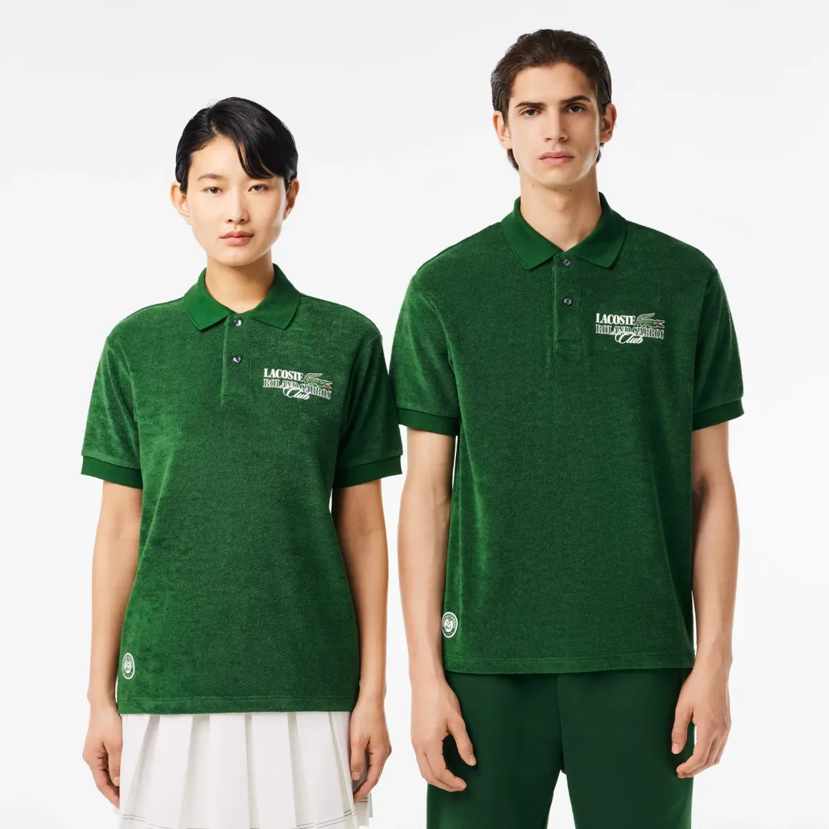 Roland-Garros Polos|Lacoste x Edition Man Terry Polo Shirt - Green