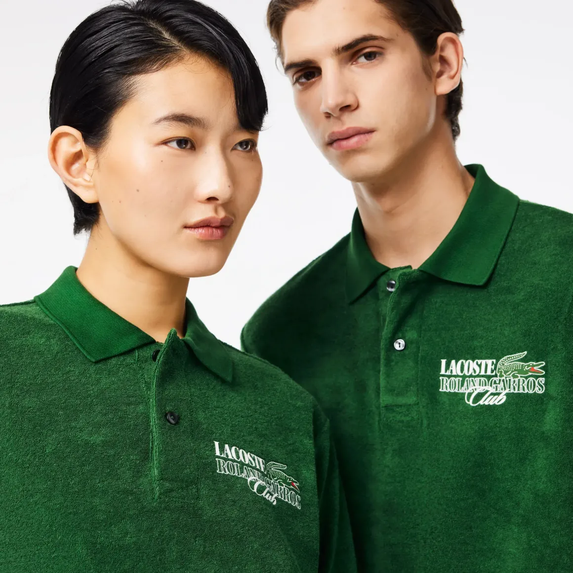 Roland-Garros Polos|Lacoste x Edition Man Terry Polo Shirt - Green
