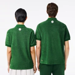 Roland-Garros Polos|Lacoste x Edition Man Terry Polo Shirt - Green