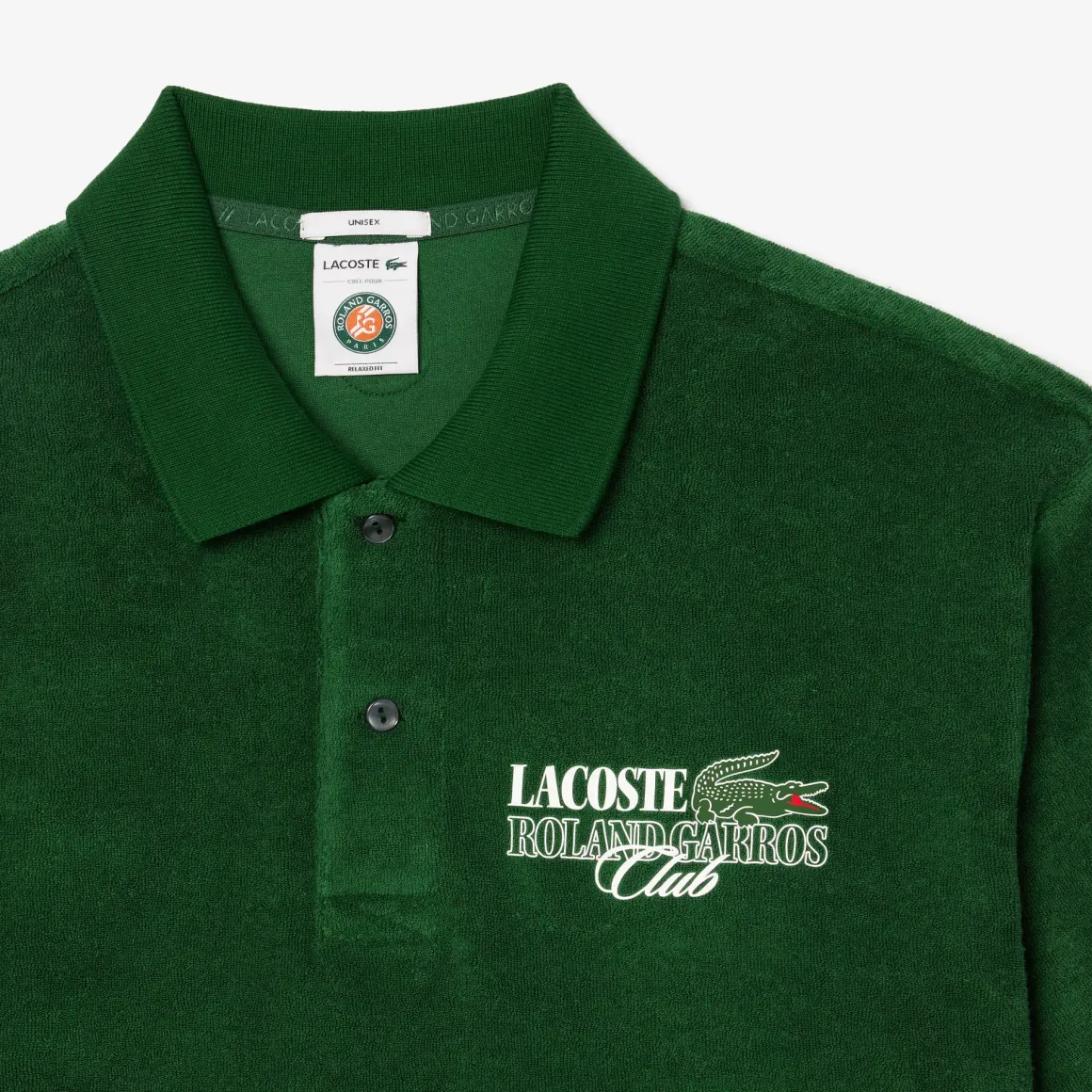 Roland-Garros Polos|Lacoste x Edition Man Terry Polo Shirt - Green