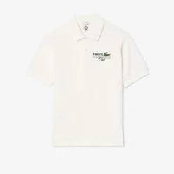 Roland-Garros Polos|Lacoste x Edition Man Terry Polo Shirt - White
