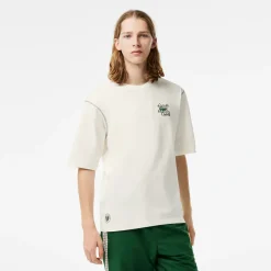 Roland-Garros T-shirts|Lacoste x Man Club Tshirt - White