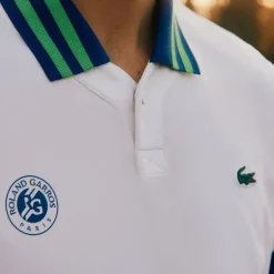 Roland-Garros Men Tennis Outfit|Men Tennis Outfits|Lacoste x Men's Medvedev Performance Polo - White
