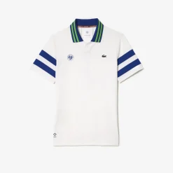 Roland-Garros Men Tennis Outfit|Men Tennis Outfits|Lacoste x Men's Medvedev Performance Polo - White
