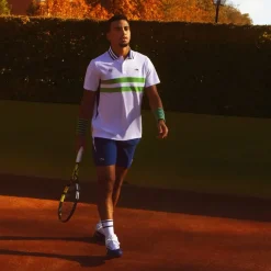 Roland-Garros Men Tennis Outfit|Men Tennis Outfits|Lacoste x Men's Performance Polo - White