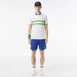 Roland-Garros Men Tennis Outfit|Men Tennis Outfits|Lacoste x Men's Performance Polo - White