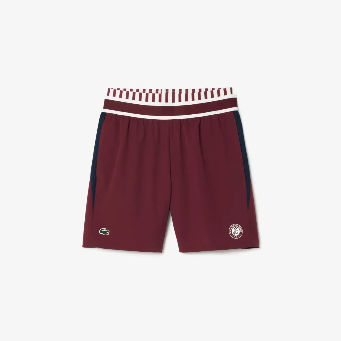 Roland-Garros Men Tennis Outfit|Men Tennis Outfits|Lacoste x Medvedev Men's Performance Short - Burgundy