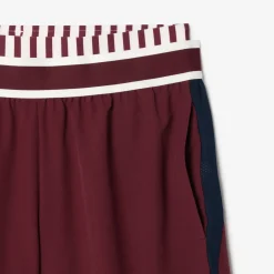 Roland-Garros Men Tennis Outfit|Men Tennis Outfits|Lacoste x Medvedev Men's Performance Short - Burgundy
