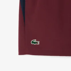 Roland-Garros Men Tennis Outfit|Men Tennis Outfits|Lacoste x Medvedev Men's Performance Short - Burgundy