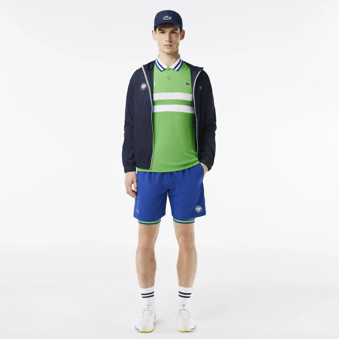 Roland-Garros Men Tennis Outfit|Men Tennis Outfits|Lacoste x Men's Performance Polo - Green