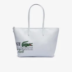 Roland-Garros Tote Bags & Handbag|Bags|Lacoste x Shopping bag - White